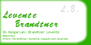 levente brandtner business card